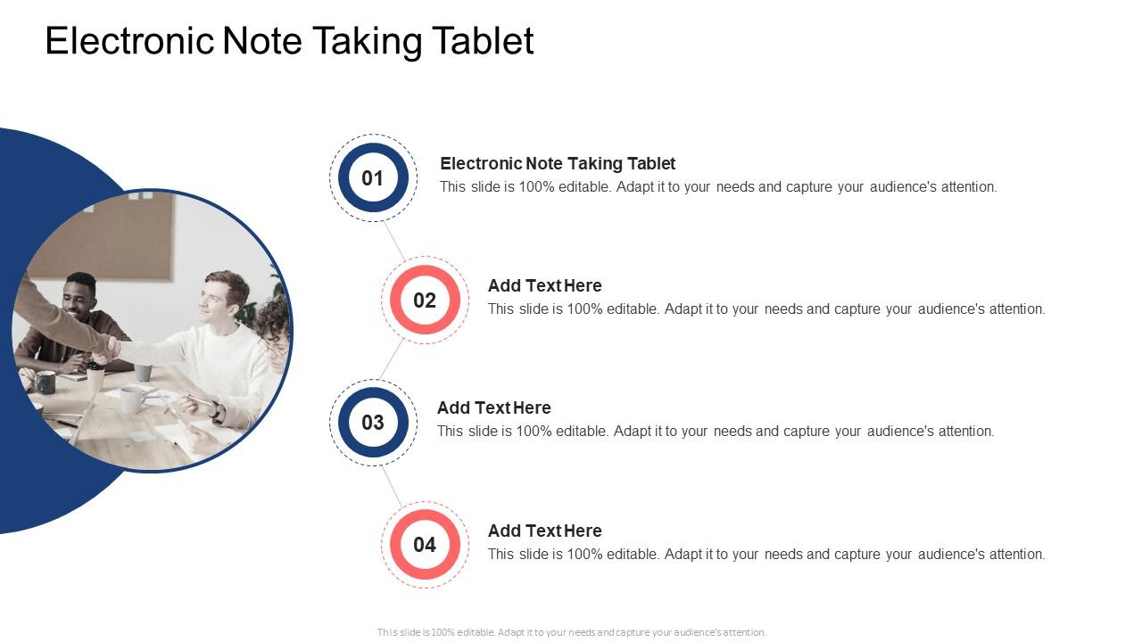 Electronic Note Taking Tablet In Powerpoint And Google Slides Cpb