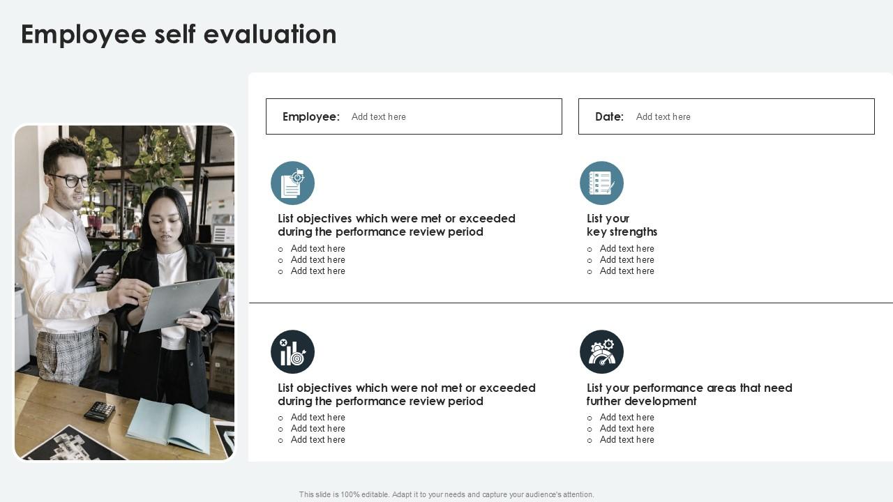 Employee Self Evaluation PPT Template SS