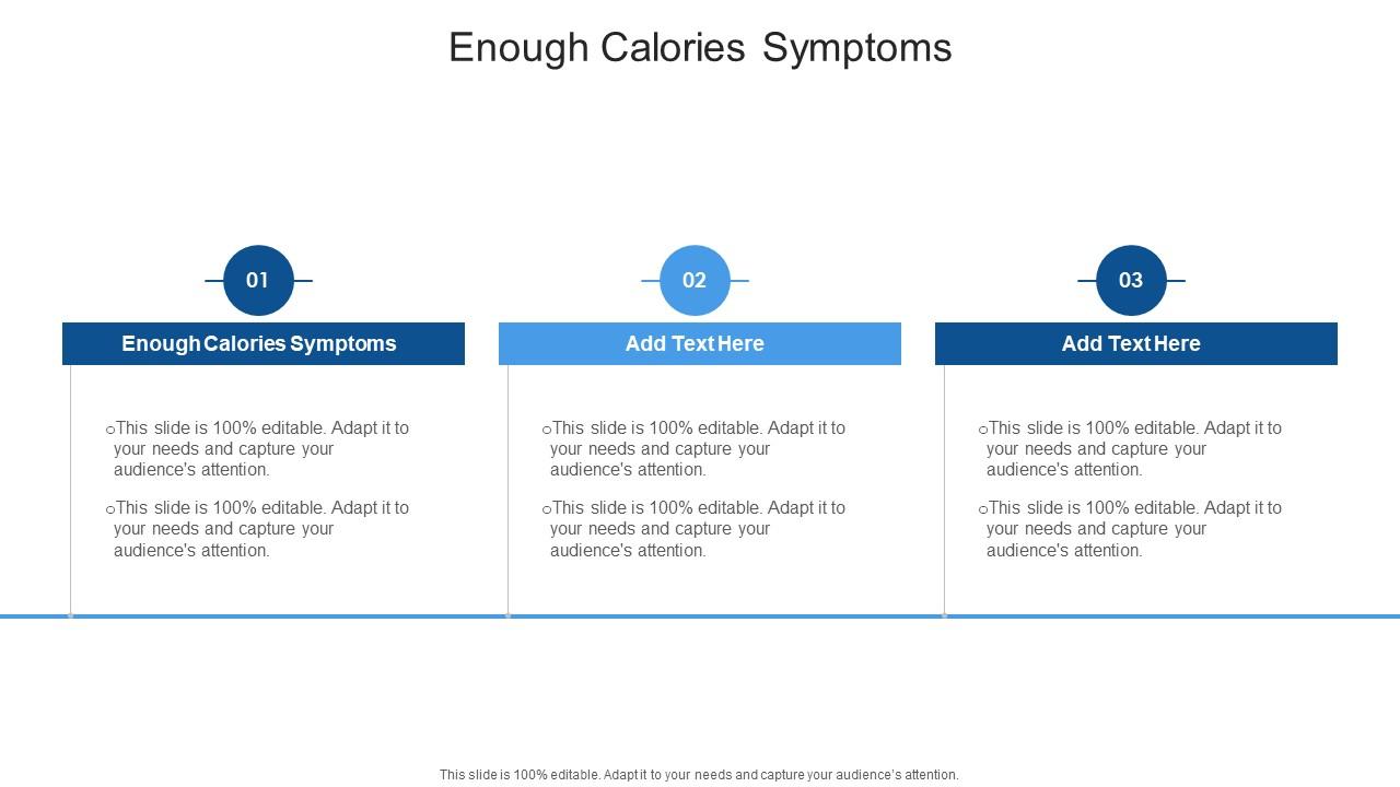 Enough Calories Symptoms In Powerpoint And Google Slides Cpb