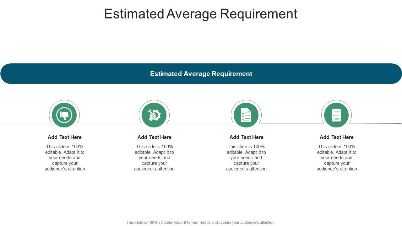 Estimated Average Requirement In Powerpoint And Google Slides Cpb