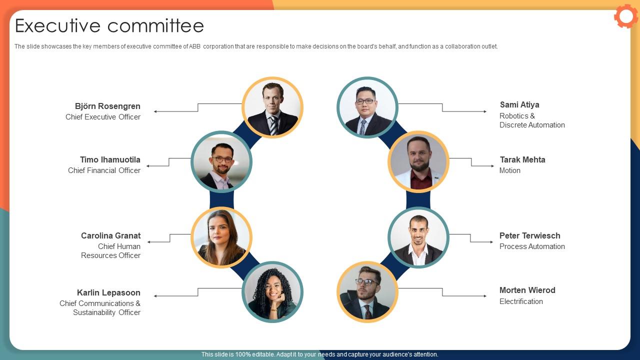 Executive Committee Engineering Solution Provider Company Profile CP SS V