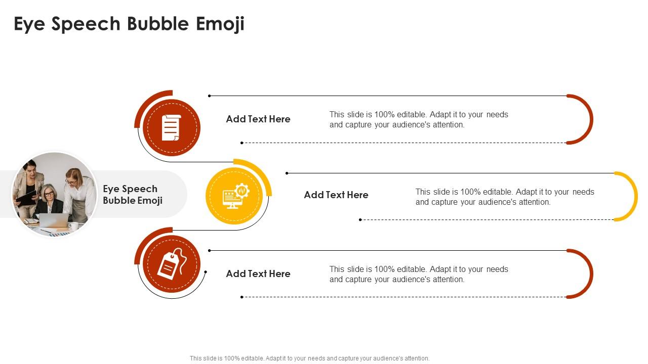 Eye Speech Bubble Emoji In Powerpoint And Google Slides Cpb