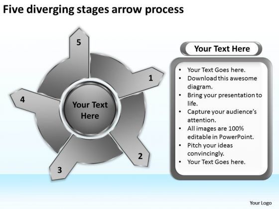 five_diverging_stages_arrow_process_pie_powerpoint_slides_1.jpg