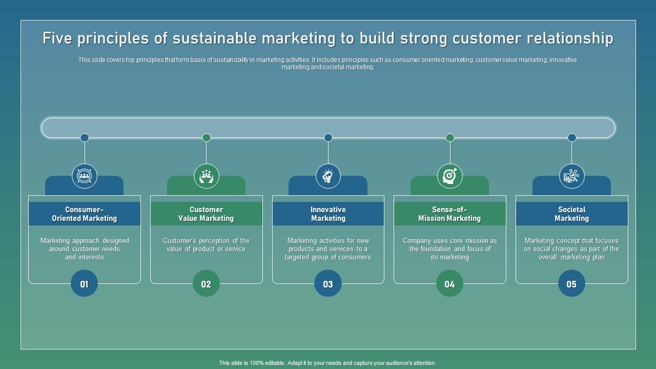 Five Principles Of Sustainable Strategic Guide For Sustainable Infographics Pdf