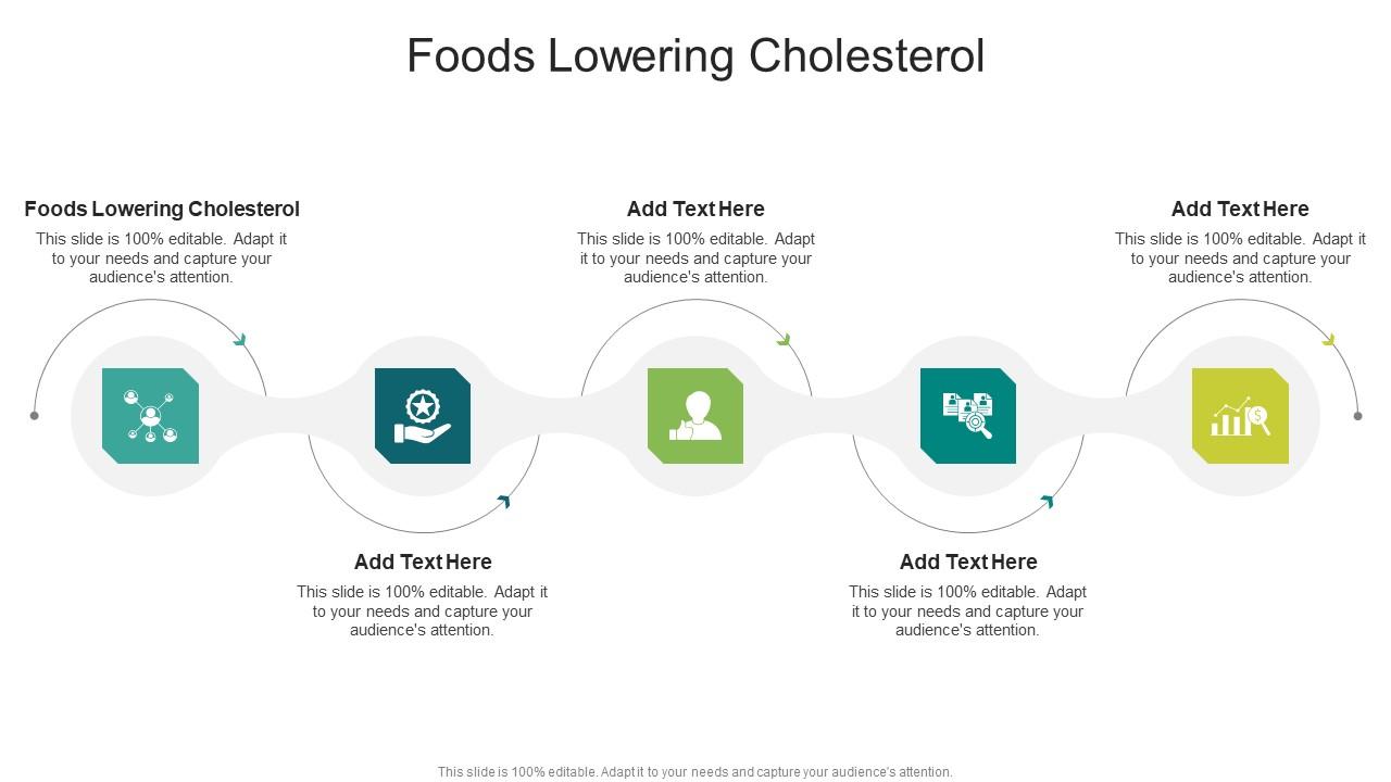 Foods Lowering Cholesterol In Powerpoint And Google Slides Cpb