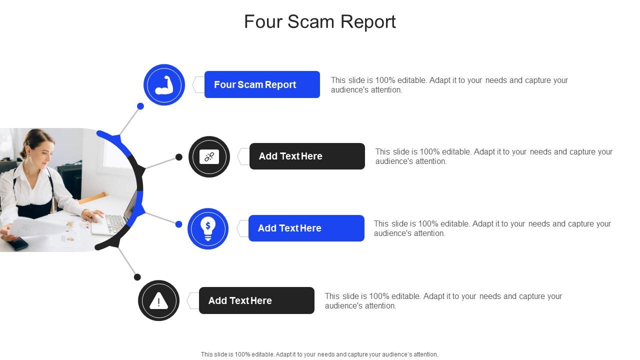 Four Scam Report In Powerpoint And Google Slides Cpb