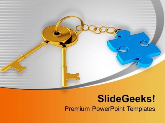 golden_keys_tied_to_blue_puzzle_powerpoint_templates_ppt_backgrounds_for_slides_0313_title.jpg