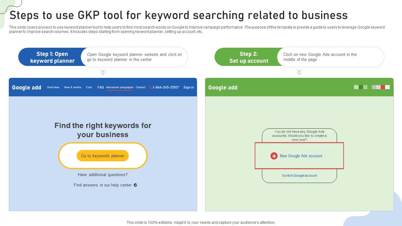 Google Ads Categories Steps To Use GKP Tool For Keyword Searching Related To Business MKT SS V