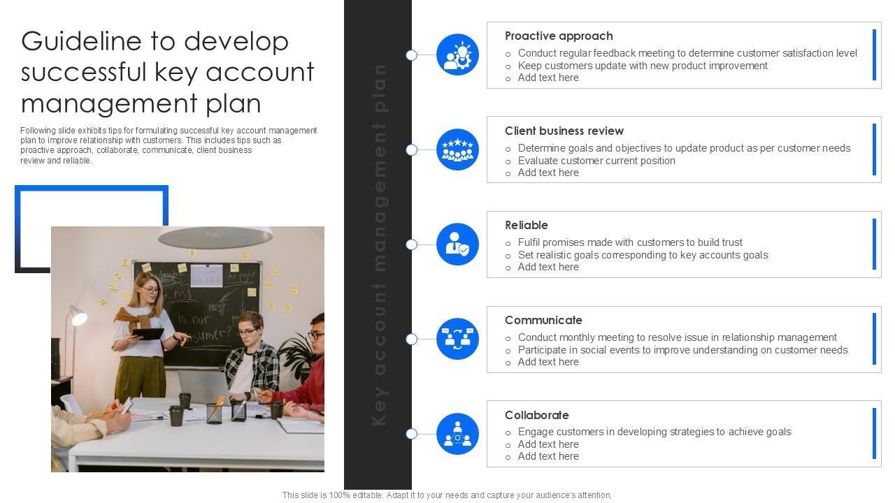 Guideline To Develop Successful Key Account Management Plan PPT Template SS