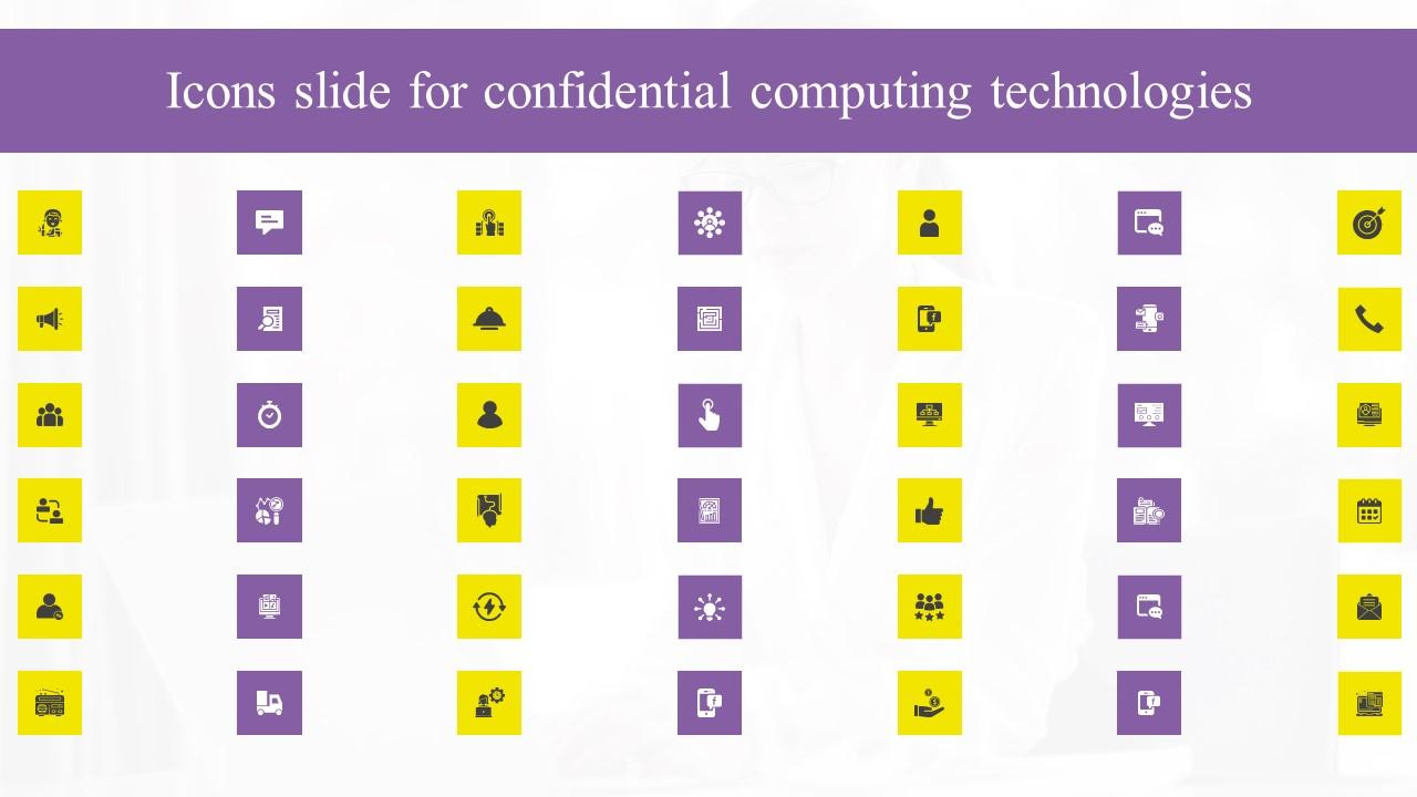 Icons Slide For Confidential Computing Technologies Summary Pdf