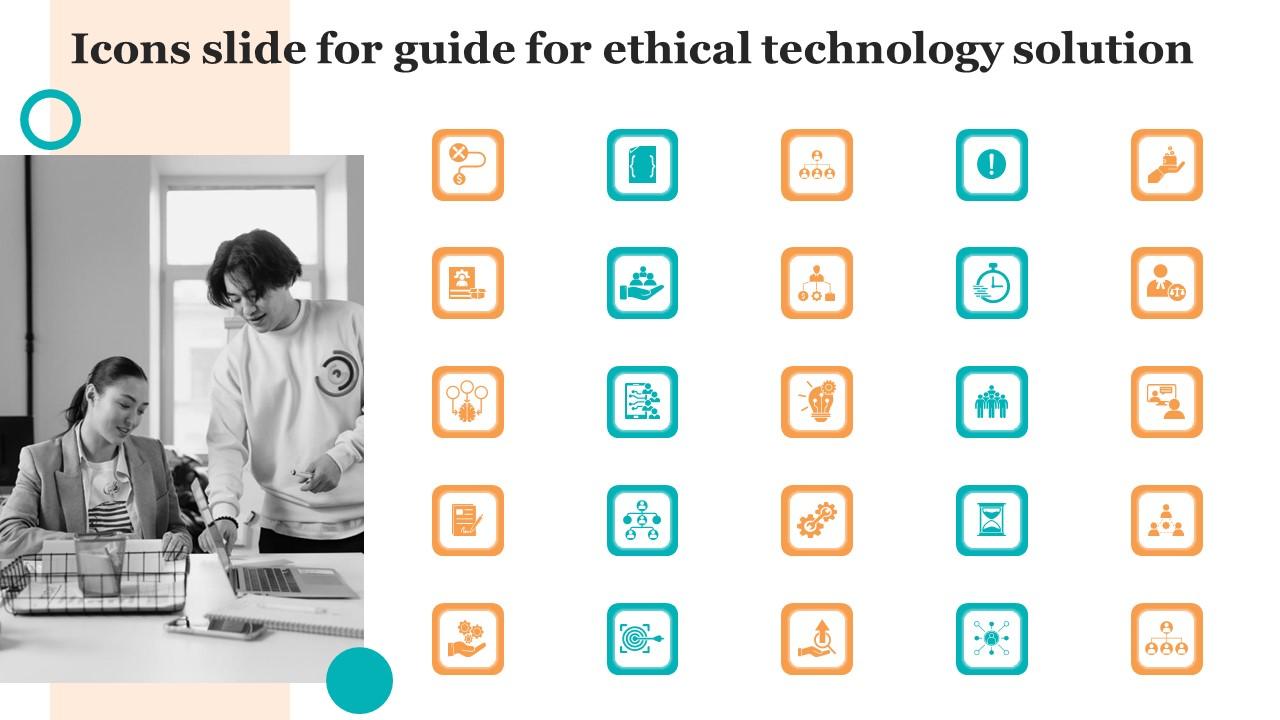 Icons Slide For Guide For Ethical Technology Solution Diagrams Pdf