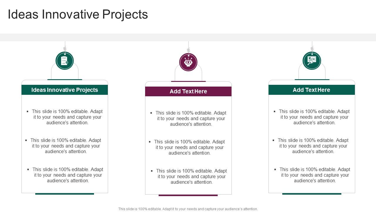 Ideas Innovative Projects In Powerpoint And Google Slides Cpb