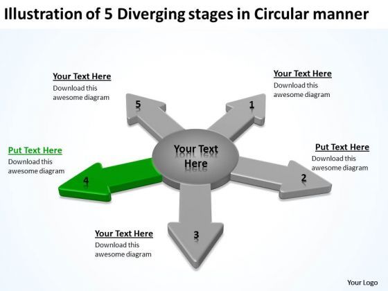 illustration_of_5_diverging_stages_circular_manner_ppt_cycle_spoke_network_powerpoint_slides_1.jpg