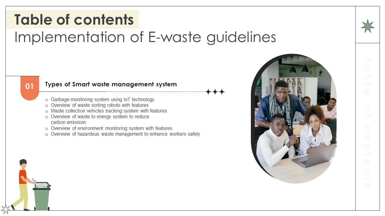 Implementation Of E Waste Guidelines Table Of Contents