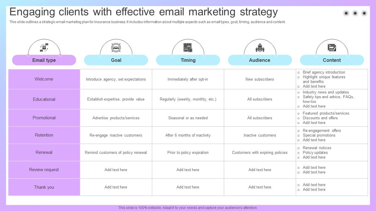 Increasing Business Awareness Engaging Clients With Effective Email Marketing Strategy SS V