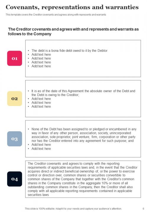 Informal Debt Arrangement Example Document Report Doc Pdf Ppt