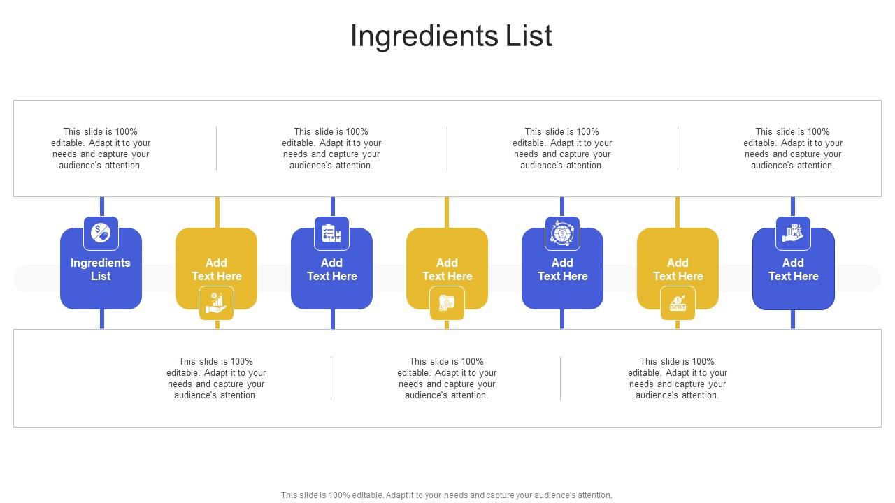 Ingredients List In Powerpoint And Google Slides Cpb