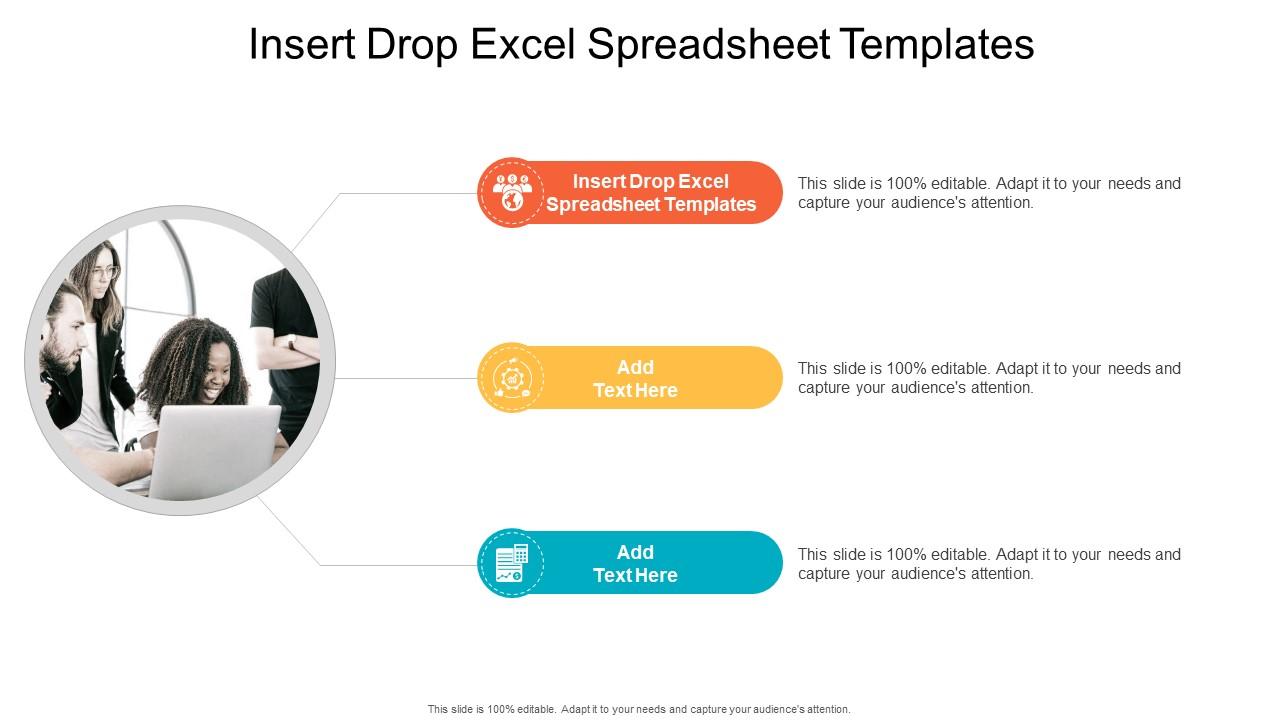 Insert Drop Excel Spreadsheet Templates In Powerpoint And Google Slides Cpb