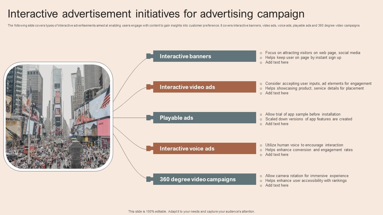 Interactive Advertisement Initiatives For Advertising Campaign