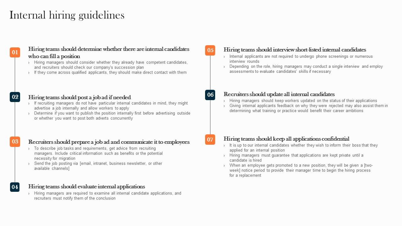 Internal Hiring Guidelines Handbook To Enhance Internal Mobility Ideas Pdf