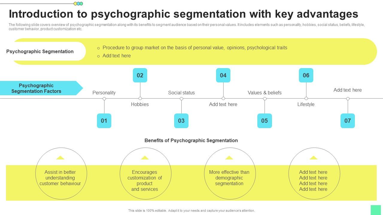 Introduction To Psychographic Introduction To Niche Marketing Audience Segmentation Information Pdf