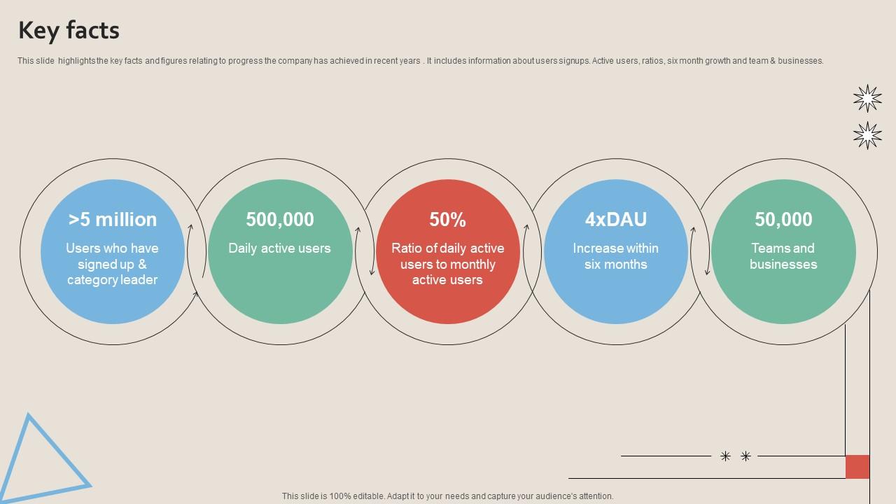 Key Facts Work Management Tool Pitch Deck