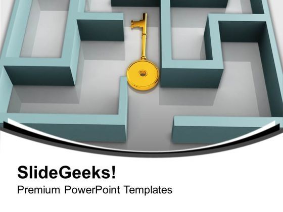 key_in_labyrinth_search_complex_situation_powerpoint_templates_ppt_backgrounds_for_slides_0213_title.jpg
