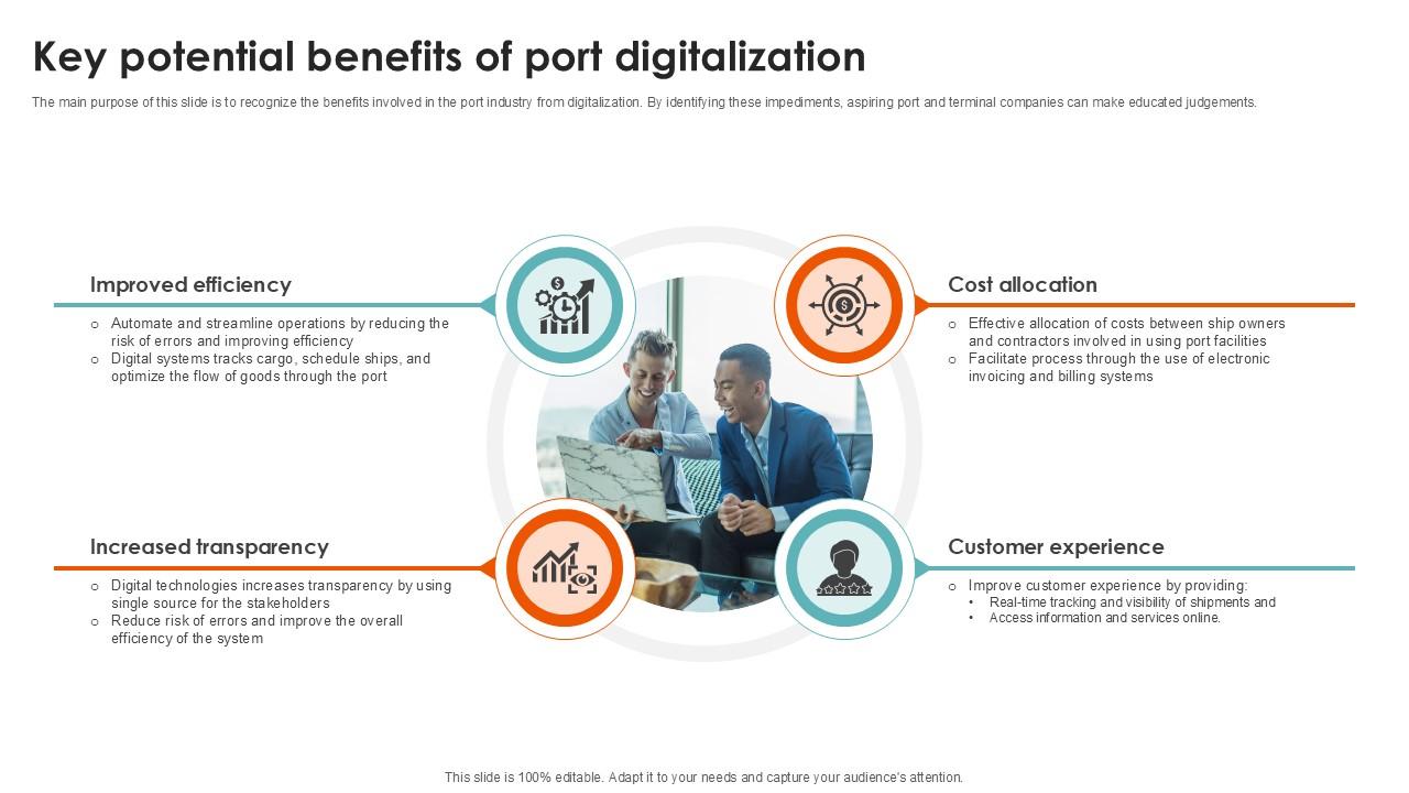 Key Potential Benefits Of Port Terminal Industry Ppt Presentation