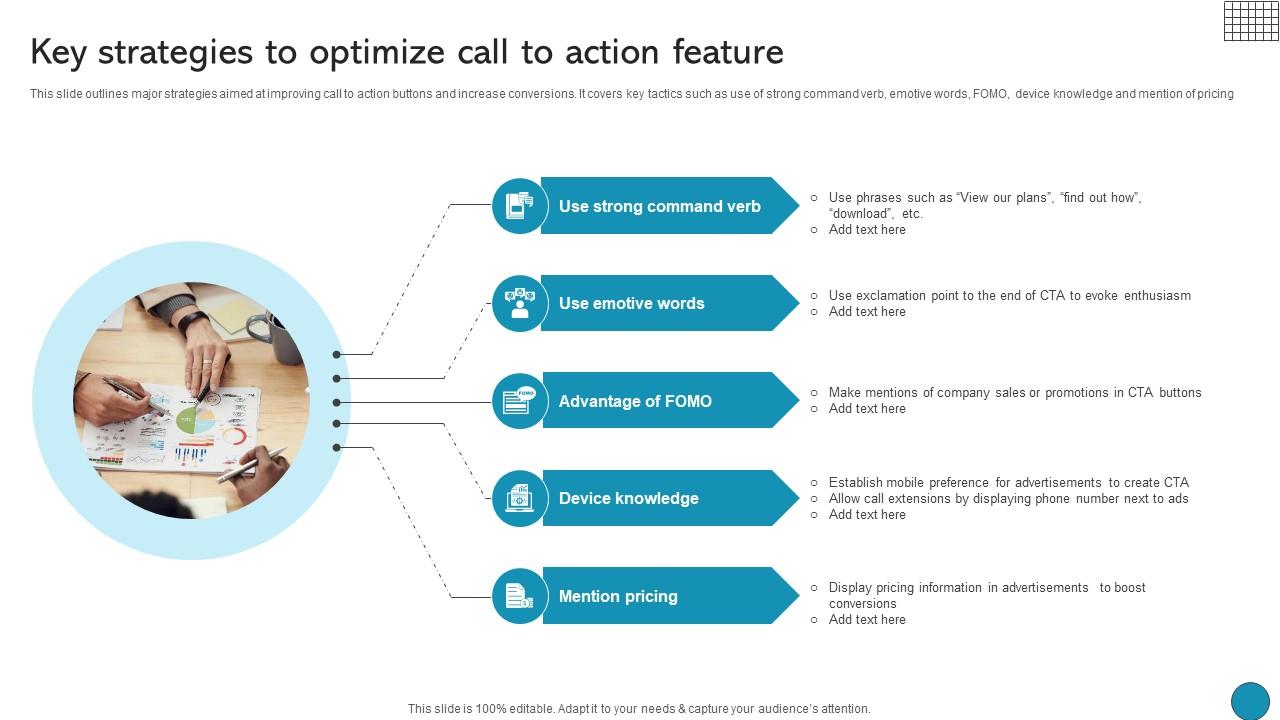 Key Strategies To Optimize Call To Action Feature Driving Business Success Integrating Product