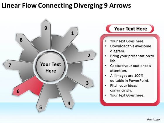 linear_flow_connecting_diverging_9_arrows_circular_process_chart_powerpoint_templates_1.jpg