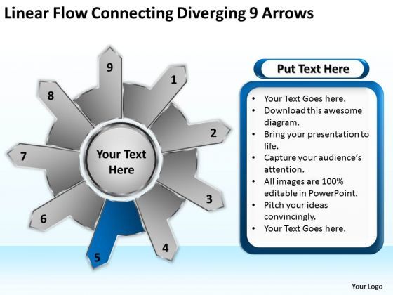 linear_flow_connecting_diverging_9_arrows_cycle_circular_spoke_network_powerpoint_slides_1.jpg
