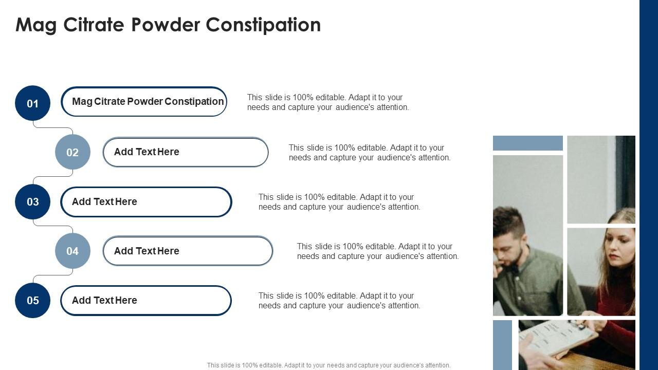 Mag Citrate Powder Constipation In Powerpoint And Google Slides Cpb