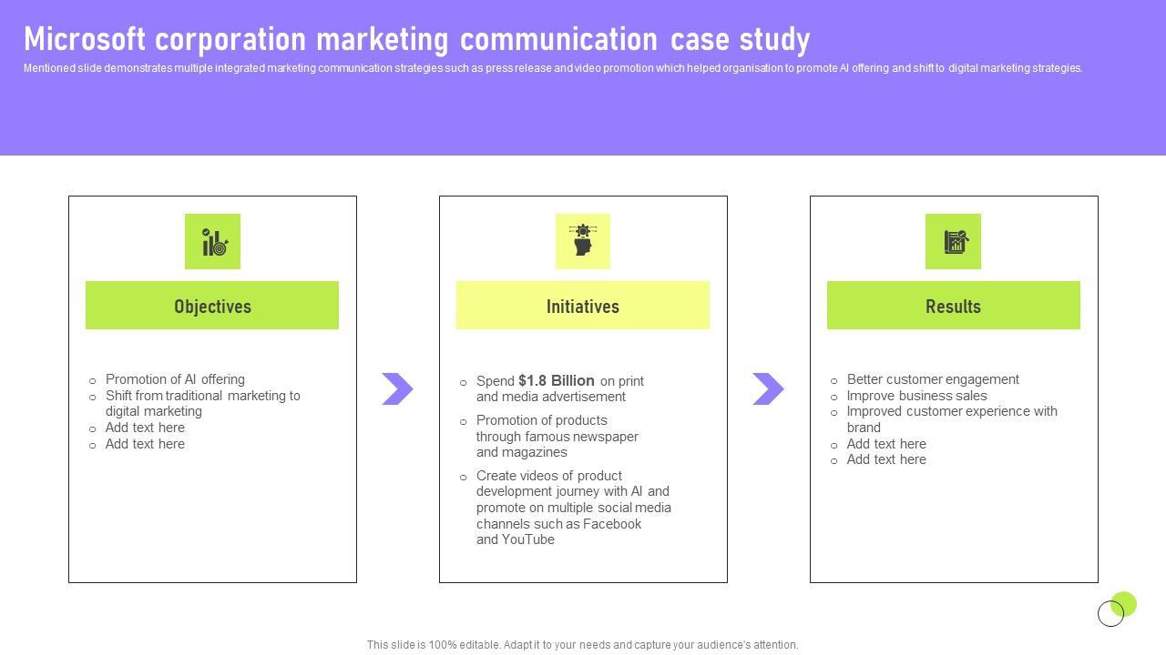 Microsoft Corporation Marketing Deployment Of Marketing Communication Download Pdf