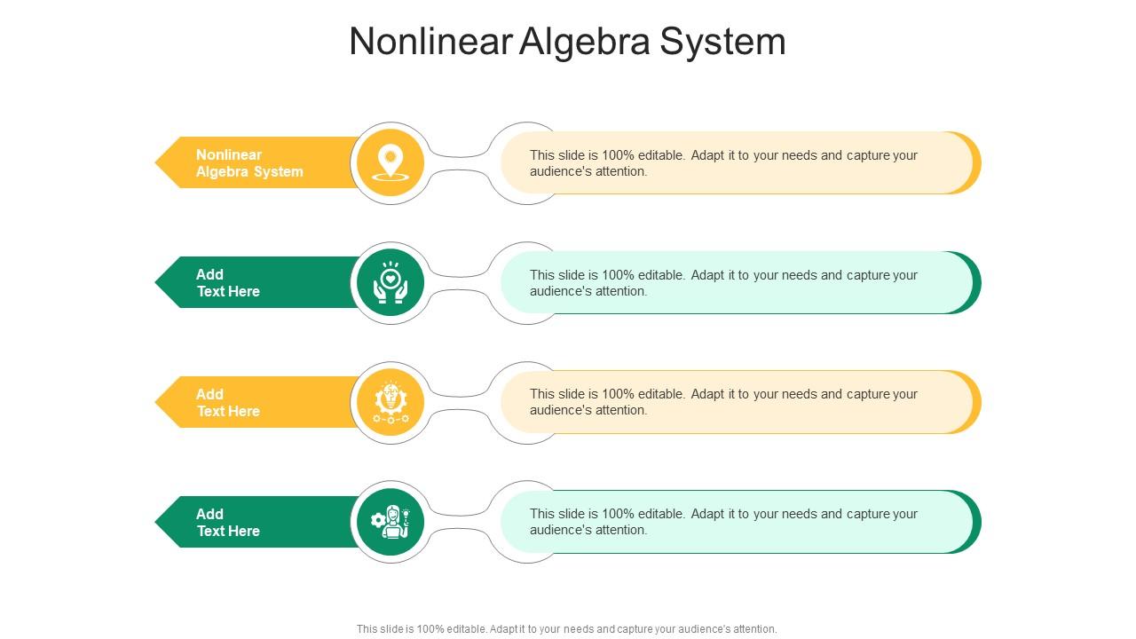 Nonlinear Algebra System In Powerpoint And Google Slides Cpb