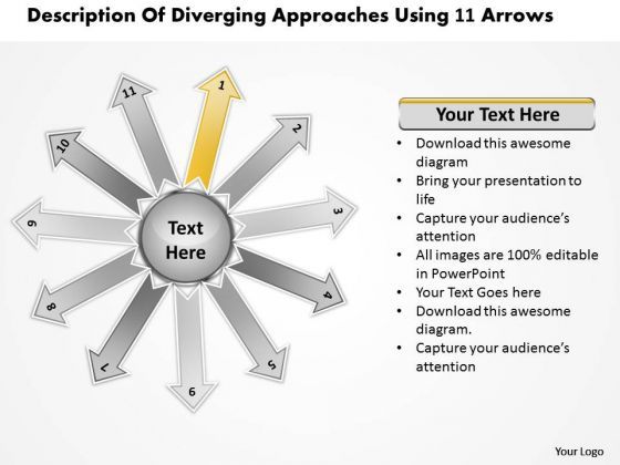 of_diverging_approaches_using_11_arrows_relative_circular_network_powerpoint_slides_1.jpg