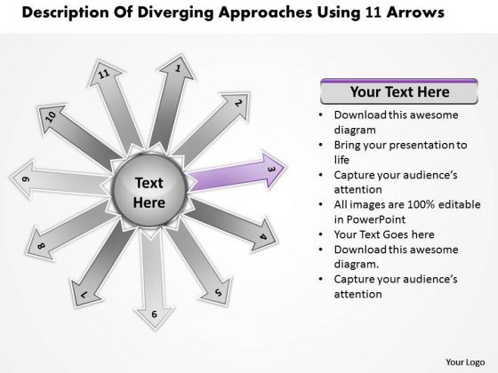 of_diverging_approaches_using_11_arrows_relative_cycle_network_powerpoint_templates_1.jpg