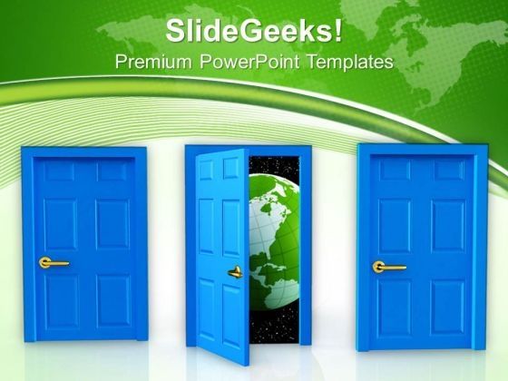 one_of_three_doors_new_opportunity_earth_powerpoint_templates_ppt_backgrounds_for_slides_0813_title.jpg