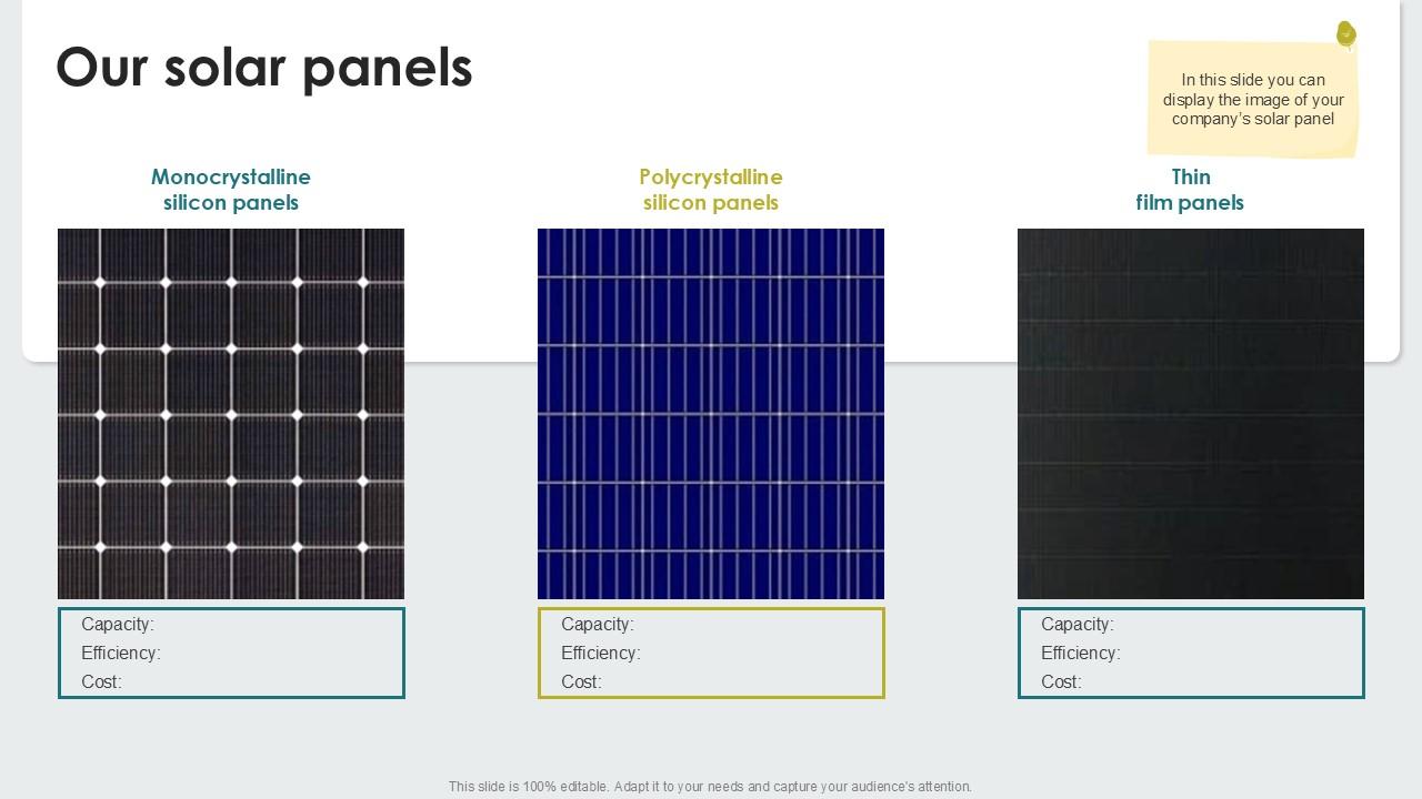 Our Solar Panels PPT Sample SS