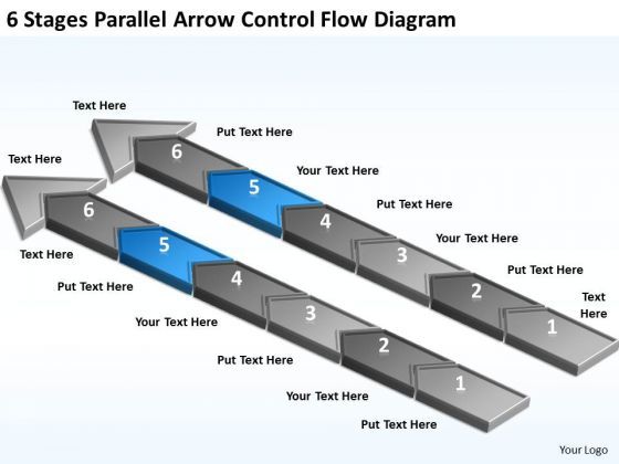 parallel_arrow_control_flow_diagram_business_plan_template_for_restaurant_powerpoint_slides_1.jpg