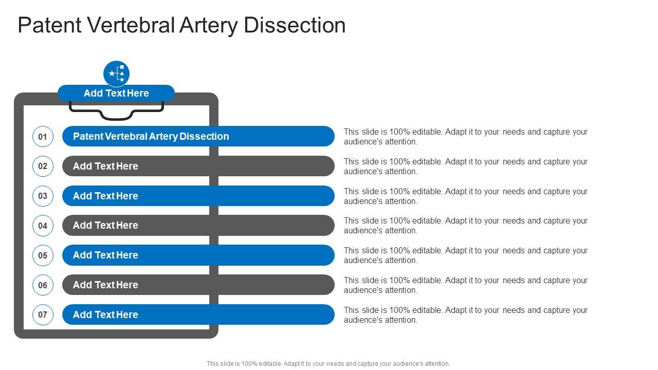 Patent Vertebral Artery Dissection In Powerpoint And Google Slides Cpb