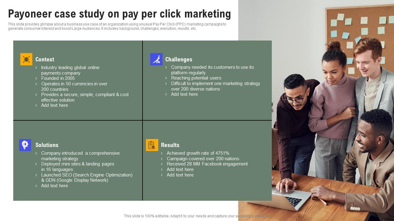 Payoneer Case Study On Pay Exhaustive Guide Of Pay Per Click Advertising Initiatives Template Pdf
