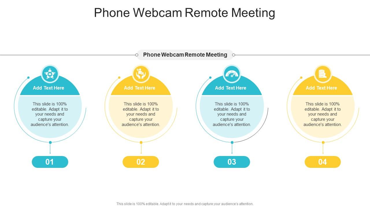 Phone Webcam Remote Meeting In Powerpoint And Google Slides Cpb