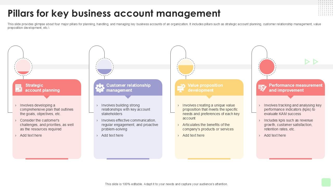 Pillars For Key Business Account Detailed Business Account PPT Example Strategy SS V