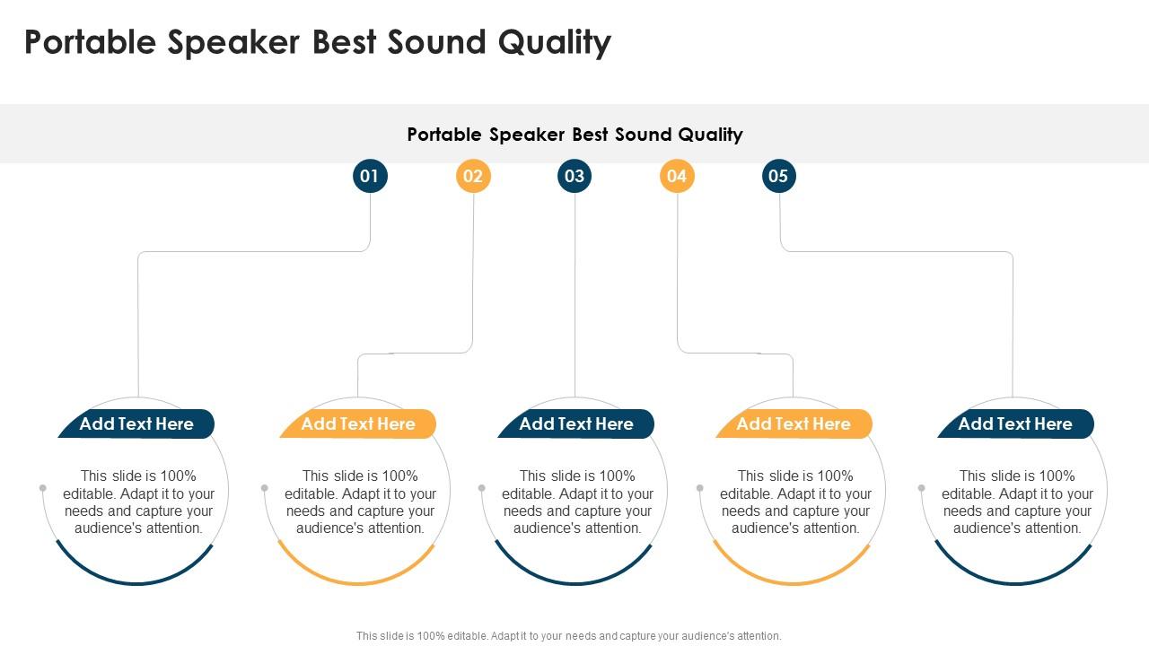 Portable Speaker Best Sound Quality In Powerpoint And Google Slides Cpb