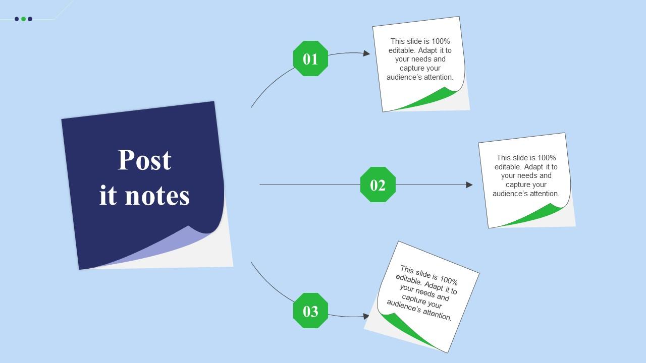 Post It Notes Fundraising Pitch Deck For Digital Software Company Brochure Pdf