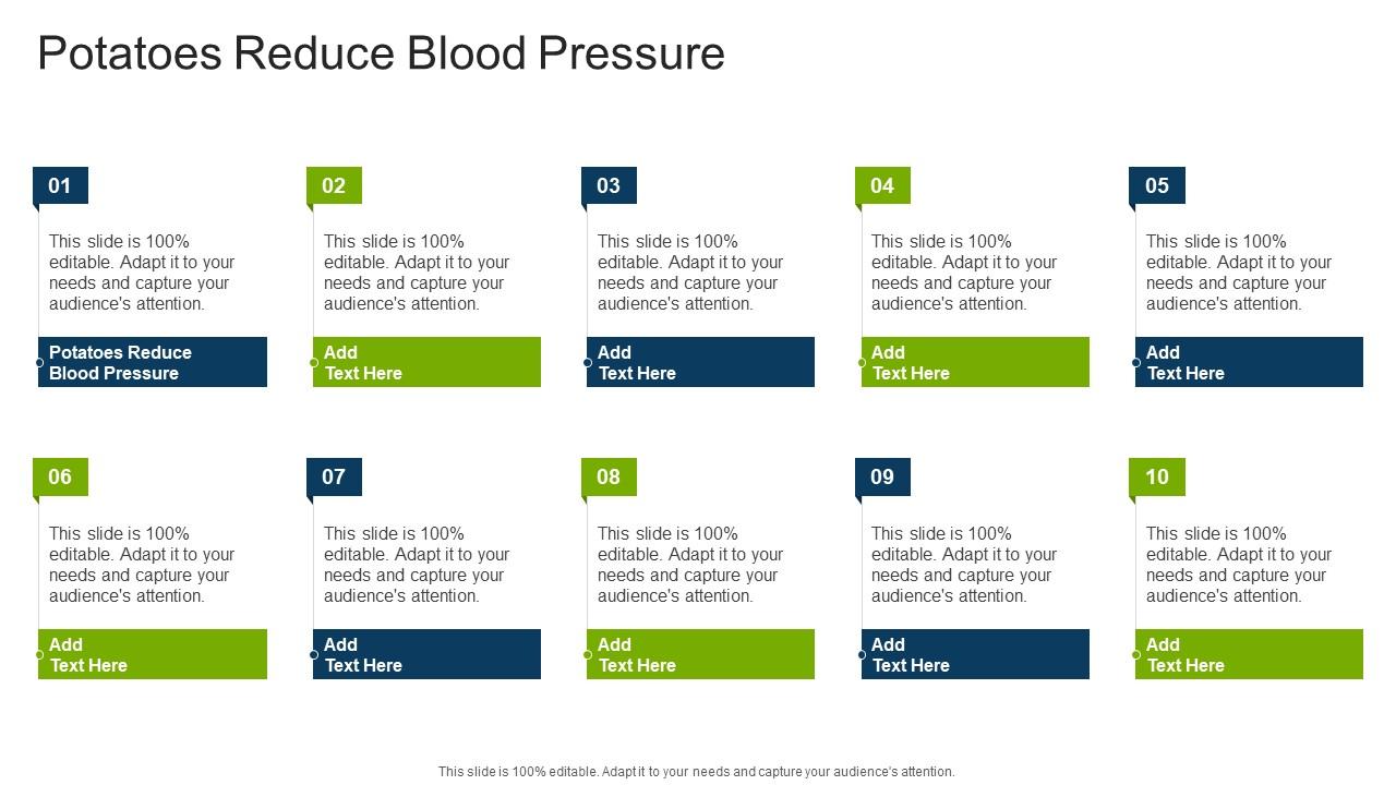 Potatoes Reduce Blood Pressure In Powerpoint And Google Slides Cpb