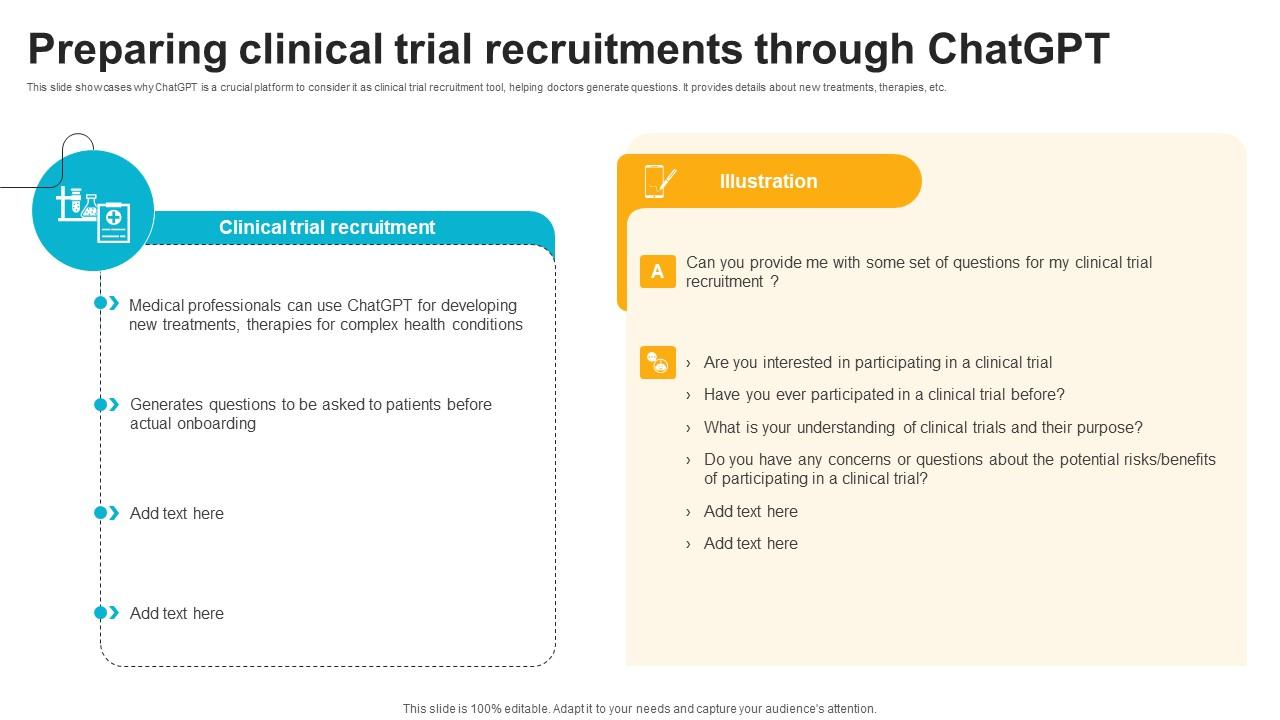 Preparing Clinical Trial Recruitments Through ChatGPT And Healthcare Innovation Enhancing AI SS V