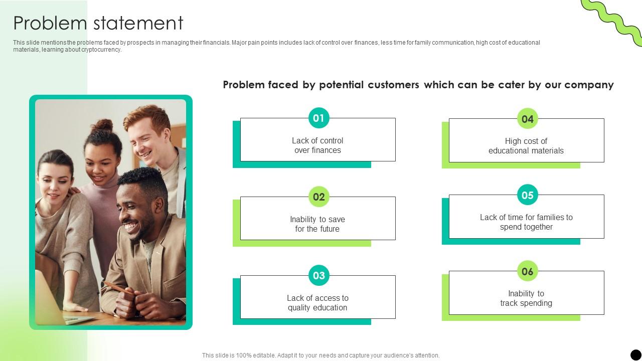 Problem Statement Digital Payment Platform Pitch Deck