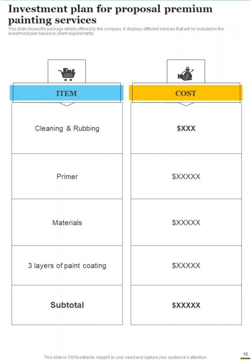 Proposal For Premium Painting Services Example Document Report Doc Pdf Ppt