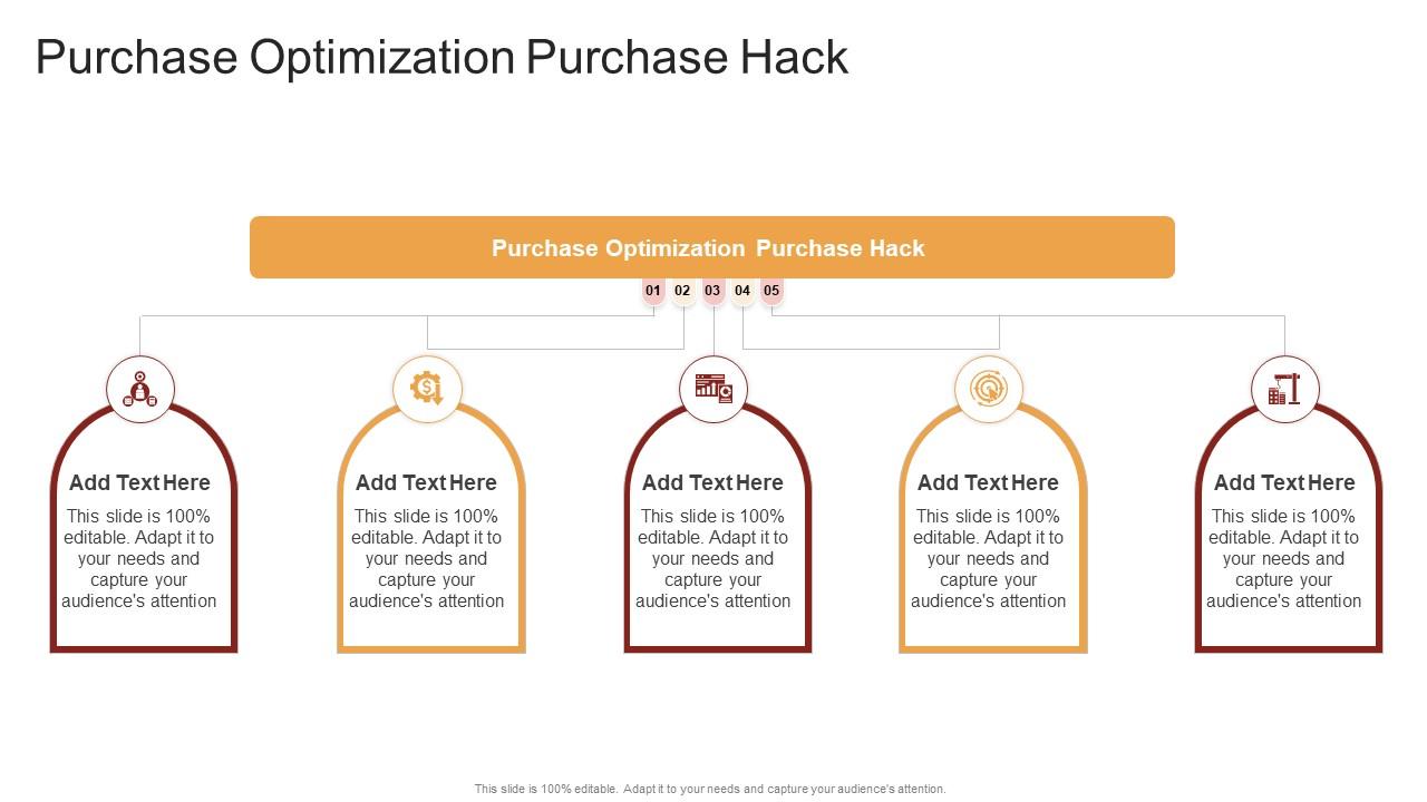 Purchase Optimization Purchase Hack In Powerpoint And Google Slides Cpb